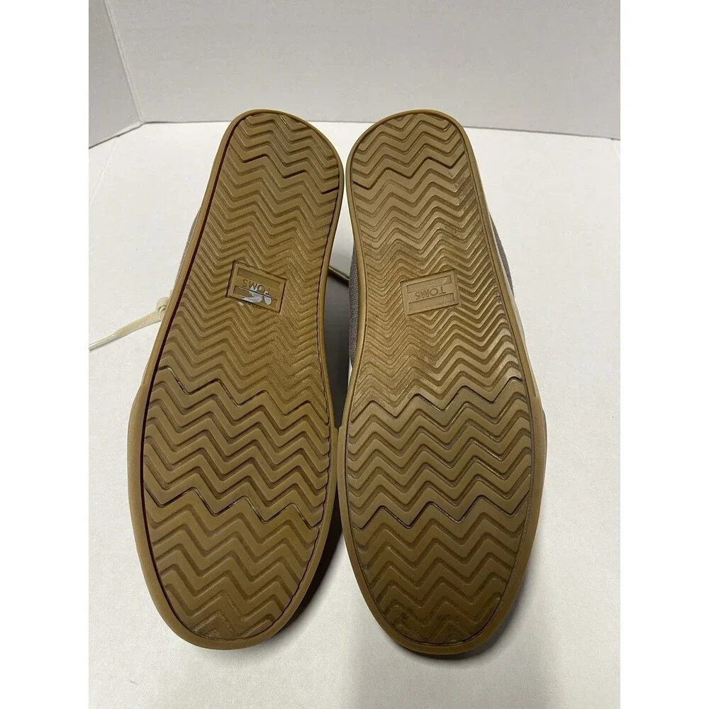Toms Shoes Men's 12 Bota Shade Heritage Gum Cupsole High Top Sneakers Gray